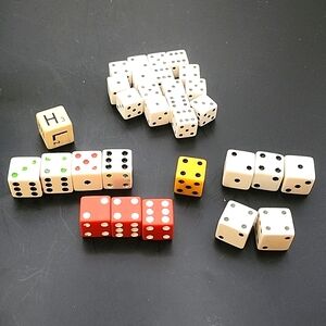 Vintage Lot of 30 Dice